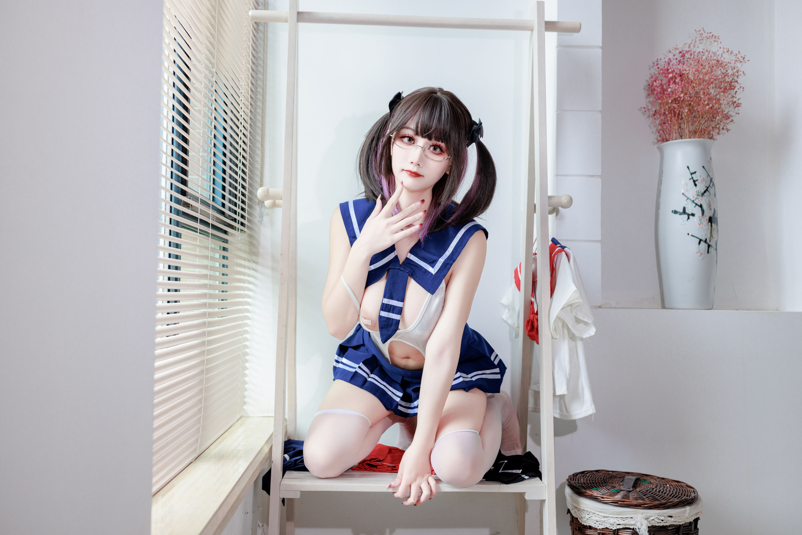 阿雪雪 – 连体水手服 [19P]插图3